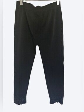 Black Leggings With Lace Bottom